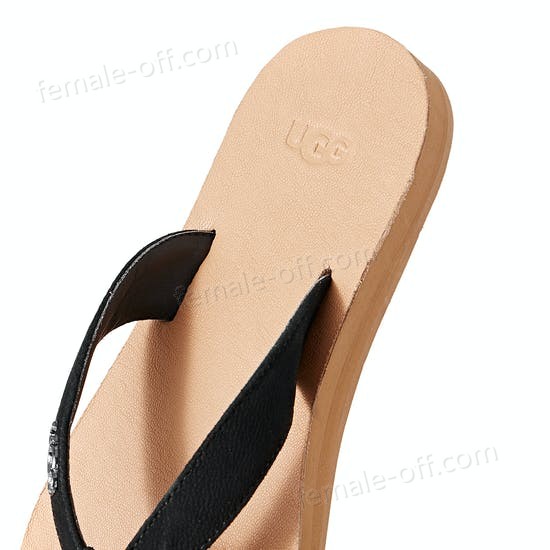 The Best Choice UGG Tawney Logo Womens Flip Flops - -4
