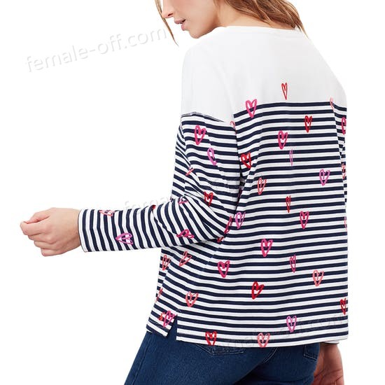 The Best Choice Joules Marina Print Womens Long Sleeve T-Shirt - -1
