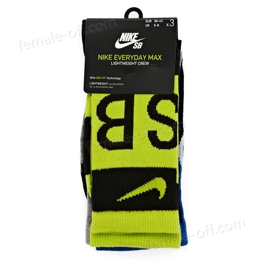 The Best Choice Nike SB Everyday Max Lightweight 3 Pack Crew (y2k) Fashion Socks - -2
