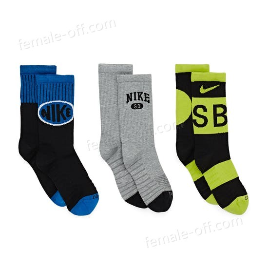 The Best Choice Nike SB Everyday Max Lightweight 3 Pack Crew (y2k) Fashion Socks - -1
