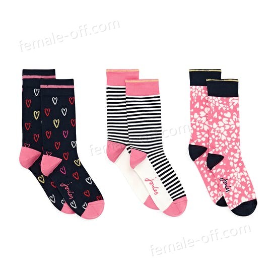 The Best Choice Joules Brill Bamboo 3-Pack Womens Fashion Socks - -1