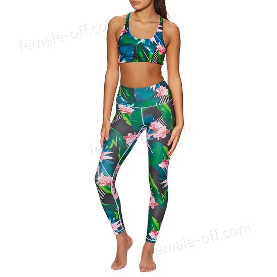 The Best Choice Planet Warrior Tropical Recycled Plastic Yoga Womens Active Leggings - -2