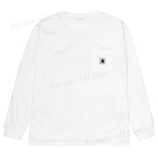 The Best Choice Carhartt W' L/s Pocket T-shirt Womens Long Sleeve T-Shirt - -0