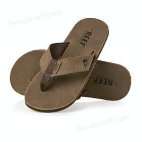 The Best Choice Reef Leather Smoothy Flip Flops - -0