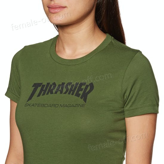 The Best Choice Thrasher Skate Mag Logo Womens Short Sleeve T-Shirt - -2