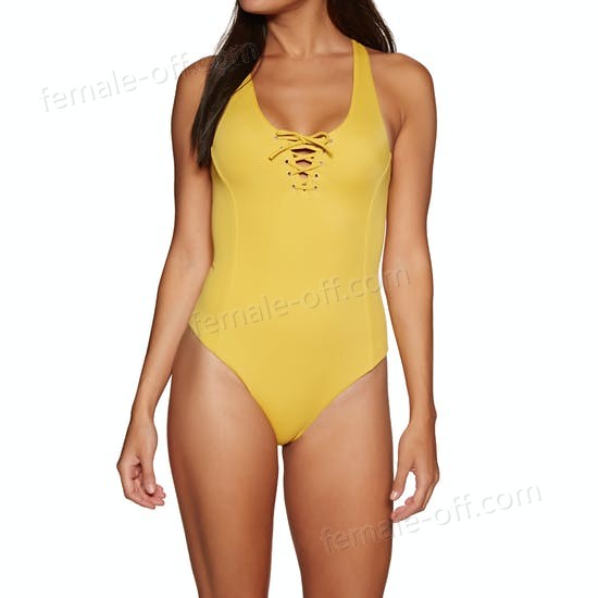 The Best Choice RVCA Solid Lace Front One Womens Swimsuit - -0