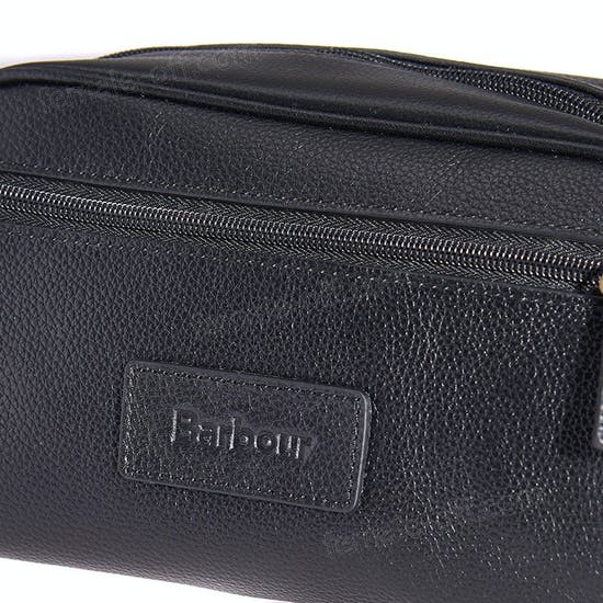The Best Choice Barbour Leather Wash Bag - -2