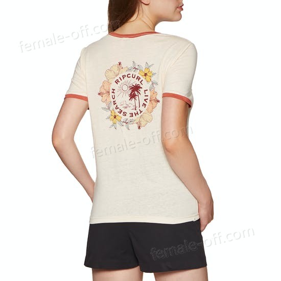 The Best Choice Rip Curl Island Time Ringer Womens Short Sleeve T-Shirt - -0