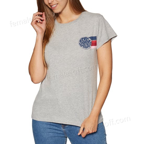 The Best Choice Rip Curl Wetty Stripe Womens Short Sleeve T-Shirt - -0
