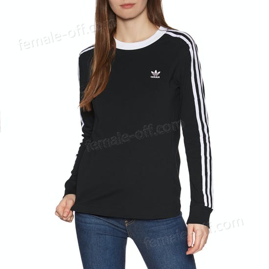 The Best Choice Adidas Originals 3 Stripe Womens Long Sleeve T-Shirt - The Best Choice Adidas Originals 3 Stripe Womens Long Sleeve T-Shirt