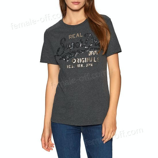 The Best Choice Superdry Script Sequin Womens Short Sleeve T-Shirt - The Best Choice Superdry Script Sequin Womens Short Sleeve T-Shirt