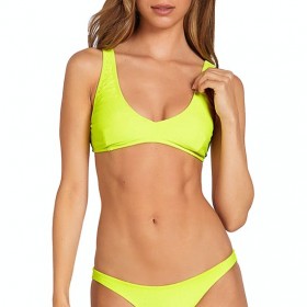 The Best Choice Volcom Simply Mesh Vneck Womens Bikini Top