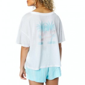 The Best Choice Hurley Quepos Flouncy Womens Short Sleeve T-Shirt