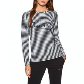 The Best Choice Superdry Stripe Graphic Nyc Womens Long Sleeve T-Shirt