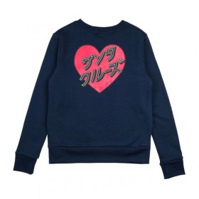 The Best Choice Santa Cruz Japanese Heart Crew Womens Sweater
