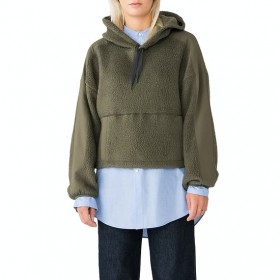 The Best Choice Holden Oversized Shearling Womens Pullover Hoody