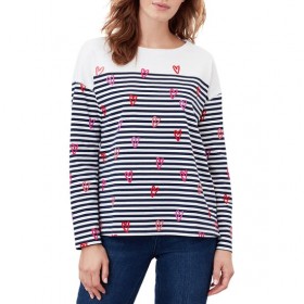 The Best Choice Joules Marina Print Womens Long Sleeve T-Shirt