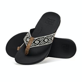 The Best Choice Reef Ortho Bounce Woven Womens Flip Flops