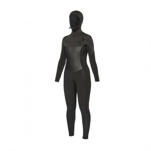 The Best Choice Sisstrevolution 7 Seas 5/4mm Hooded Chest Zip Womens Wetsuit