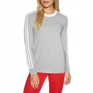 The Best Choice Adidas Originals 3 Stripe Womens Long Sleeve T-Shirt