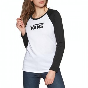 The Best Choice Vans Flying V Raglan Womens Long Sleeve T-Shirt