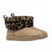 The Best Choice UGG Fluff Mini Quilted Leopard Womens Boots - 3