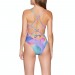 The Best Choice Nike Swim Spectrum Lace Up Tie Back One Piece Swimsuit - 1