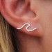 The Best Choice Pura Vida Wave Ear Climber Earrings - 2
