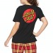 The Best Choice Santa Cruz Classic Dot Womens Short Sleeve T-Shirt - 0